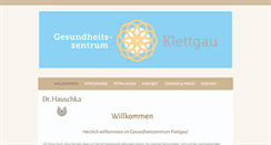 Desktop Screenshot of gesundheitszentrum-klettgau.com